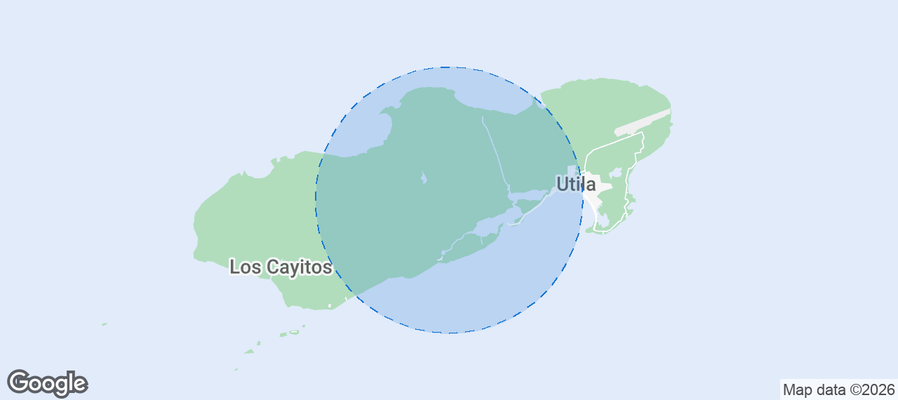 Útila Airbnb map